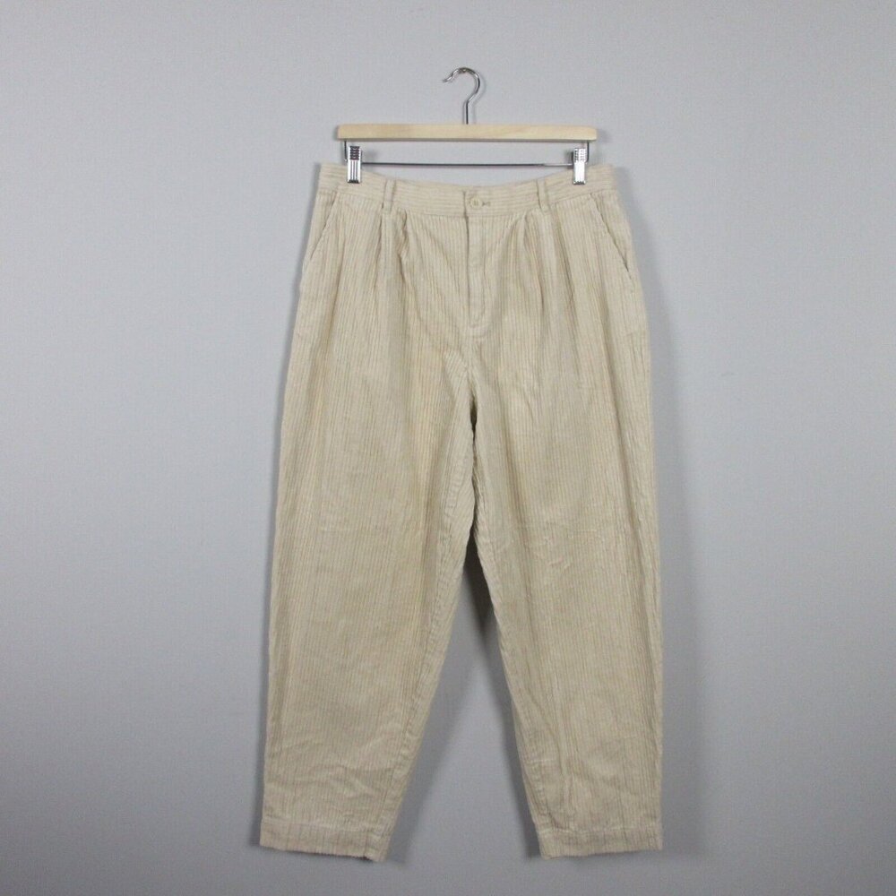 Vintage Cream Rowing Blazers Women's Corduroy Trousers - 31/32